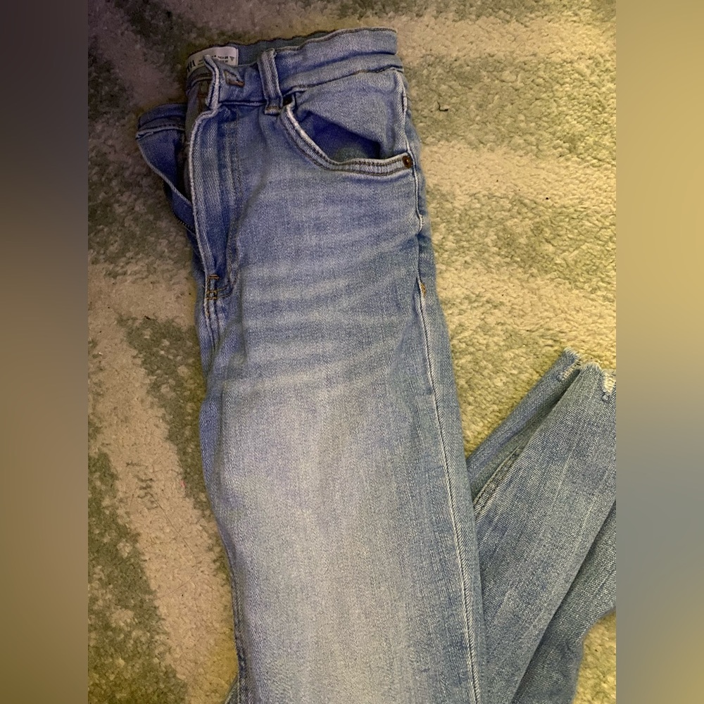 Zara skinny jeans light wash